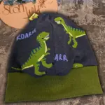 Bündchenhaube Dino, Gr. M 46-52cm – Bild 3