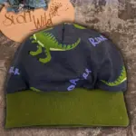 Bündchenhaube Dino, Gr. M 46-52cm – Bild 6