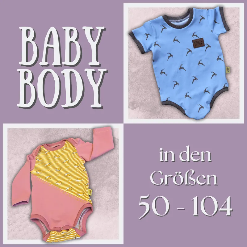 individueller Body für Babys und Kleinkinder von Gr. 50 - 92