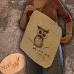 Eulen-Tasche / Einkaufsbeutel – Bild 5