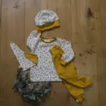 Individuelle Baby-Hose 'Baby-Diamond' (Gr. 50-92) aus weichem Bio-Jersey, Musselin oder French Terry, mit dehnbaren Bündchen an Bund und Beinen, stoffwindelfreundlich und nach deinen Wünschen gestaltbar – handgefertigt in Österreich