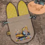 Hasenbeutel "Bagger gelb" – Bild 2