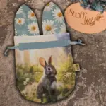 Hasenbeutel "Hase türkis" – Bild 2