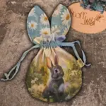 Hasenbeutel "Hase türkis"