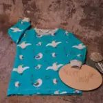 Pullover "Moin, Moin Digga; türkis" Gr. 74