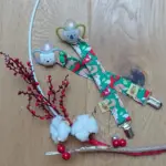 Schnullerband Füchse, grün