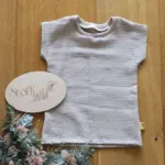 Individuelles Sommershirt (Gr. 68–158) aus Bio-Stoffen, mit elastischem Halsbündchen und luftigen Ärmeln - nach deinen Wünschen gestaltbar – handgefertigt in Österreich