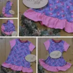 Individuelle Tunika ‚Moonie Girl‘ (Gr. 68–164) aus weichem Bio-Jersey oder Baumwollstoff, handgefertigt mit persönlichen Extras wie Applikationen oder Bügelbilder, perfekt für Mädchen, die Stil lieben