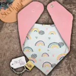 Baby-Wende-Halstuch "Regenbogen blau" – Bild 4