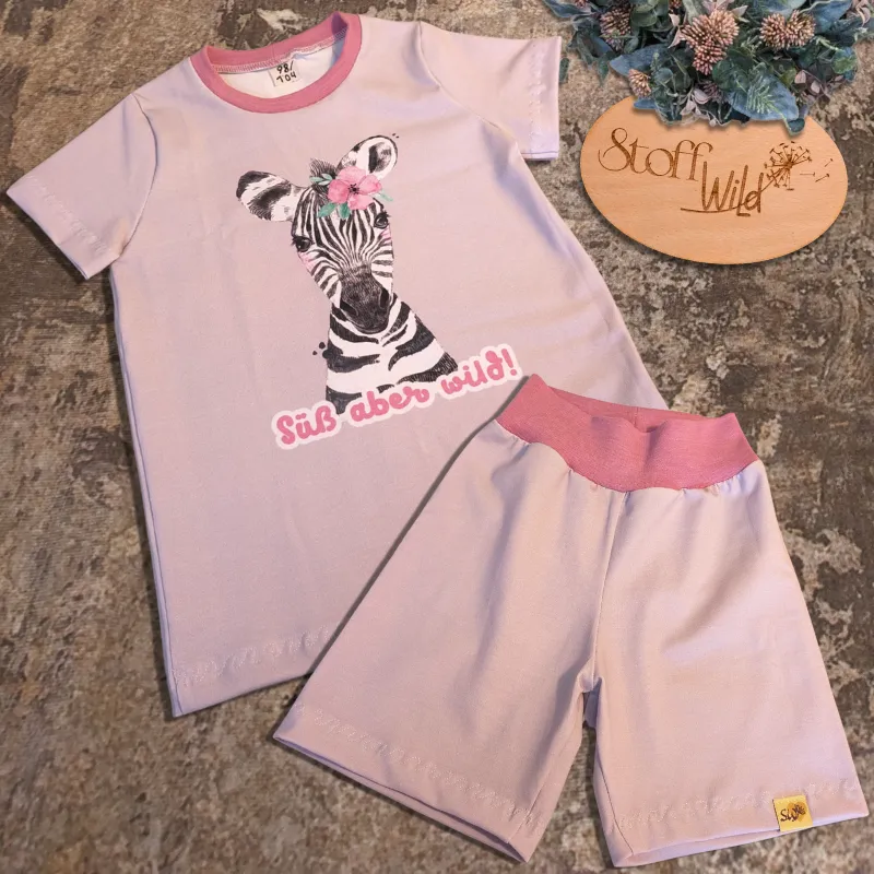 Süß aber wild! Einzigartiges Zebra-Set für Kleinkinder (Gr. 98/104)